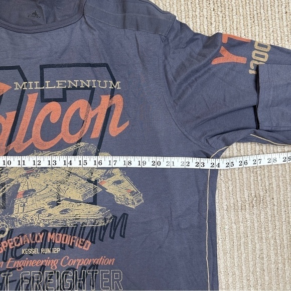 Disney Parks Star Wars Millennium Falcon Crew Neck Long Sleeve Top‎ Size Large - Picture 11 of 12